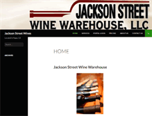 Tablet Screenshot of jacksonstreetwine.com